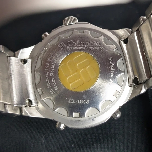 Vintage Columbia stainless steel quartz watch, analog digital, date, alarm, 50m - Picture 9 of 15
